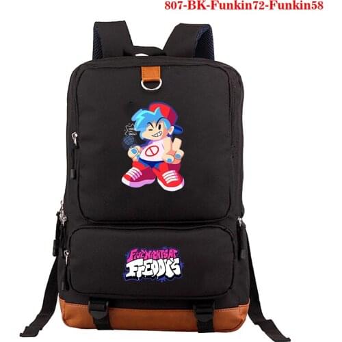 Backpack for Teenage Student Schoolbag Boys Girls School Bag Friday Night Funkin Print Backpack Students Travel Backpack School