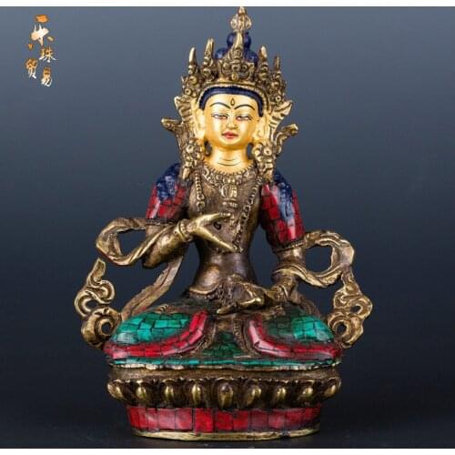 King kongs crib Tibetan tantra bodhisattva Nepals quality manual after the ancient Buddha furnishing articles 5 inches