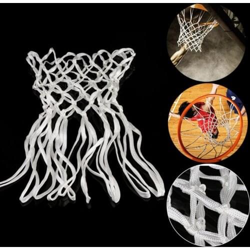 Deluxe Non Whip Replacement Basketball Net Durable Rugged Nylon Hoop Goal Rim Mesh