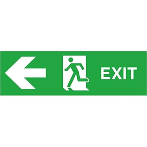 SZWL EXIT Warning Vinyl Car Sticker Safe Exit Waterproof Sunscreen Accessories Decal for Door Stairs Home Garage Bumper,13cm*6cm