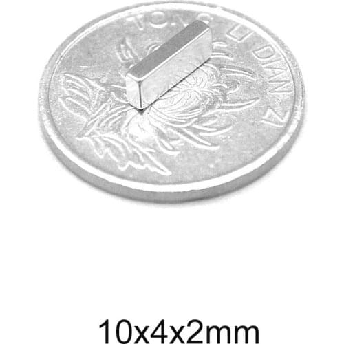 20~500pcs 10x4x2 Rare Earth Magnet Strong N35 10mm x 4mm Block Magnets 10x4x2mm Permanent Neodymium Magnet sheet 10*4*2