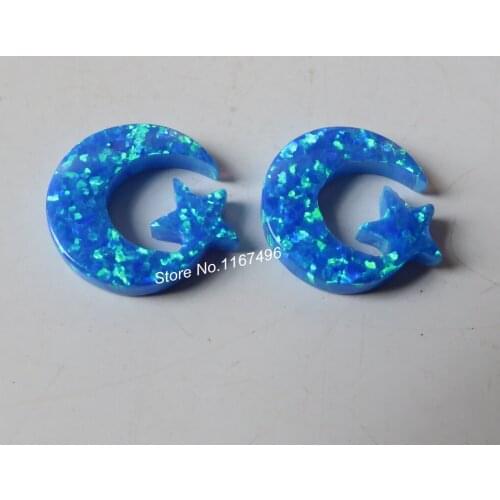 20pcs/lot op05 Dark Blue 12mm Moonstar Opal Drilled Synthetic Moon Star Fire Opal Blue Moon Star Opal for DIY Necklace
