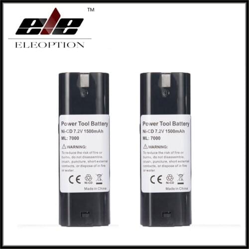 2x Power Tool Battery For MAKITA 7033 7002 7000 632003-2 191679-9 192532-2 Cordless Drill tool Battery 7.2V 1500mAh NI-CD