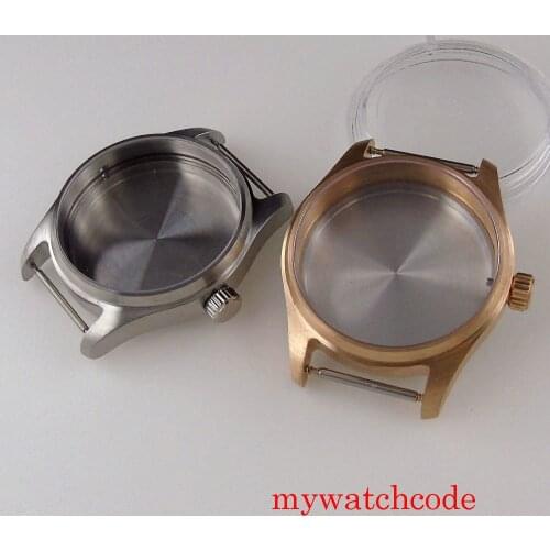 39mm Cusn8 Stainless Steel Watch Case Sapphire Crystal Fit NH35 NH35A Automatic Movement Solid Back 200M Waterproof