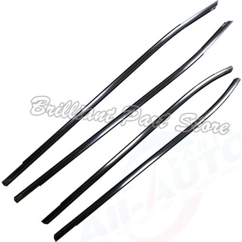 4pcs X Front Rear Left Right Car Outside WIndow Moulding Weatherstrips Fit For Murano 15-19
