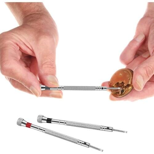 5 PCS Silver Clock Watch Tools Parts Mini Tone Screwdriver Clock Multi Size Band Removal Mini Silver Link Pins Watchmakers Tool