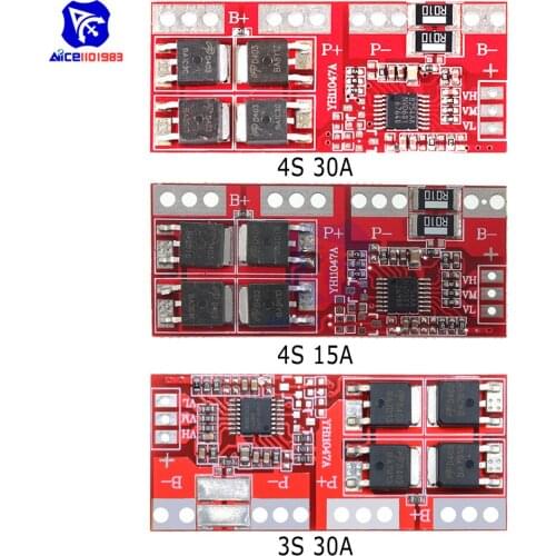 Diymore 4S 15A 30A Li-ion 18650 Lithium Battery Protection Module Overcharge Protection Circuit Board