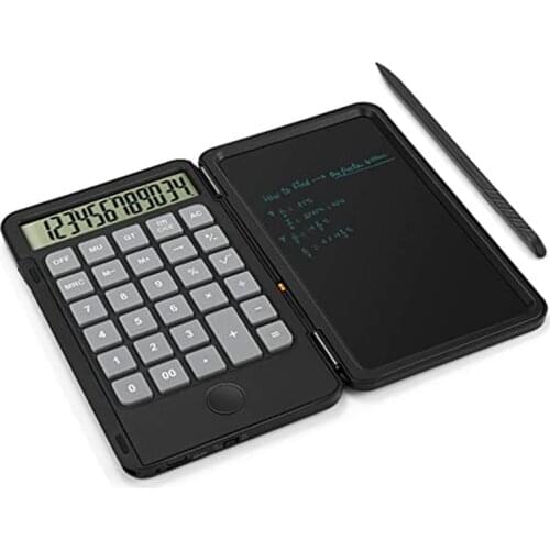 Calculator, Standard Function Desktop Calculator with 6.5 Inch LCD Writing Tablet for Daily and Basic Office