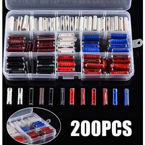 200pcs 5 Kinds Ceramic Fuse Electrical Continental Fuses Assortment Kit 5A 8A 16A 25A 40AMP for Car Two-wheeler Mayitr