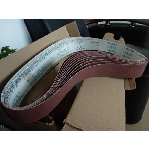 New 5PCS 1200*50mm Brown corundum metal grinding belt Abrasive band 60#-600