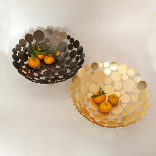 Metal Fruit Display Holder Plates for Home Tableware Decor Food Fondant Candy Tray for Wedding Fruit Basket Holder Dessert Dish