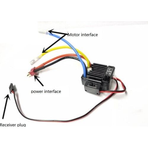 Model car with brush carbon brush cepillado Motor con WP-1060-RTR 60A impermeable ESC para coche Rock Crawler
