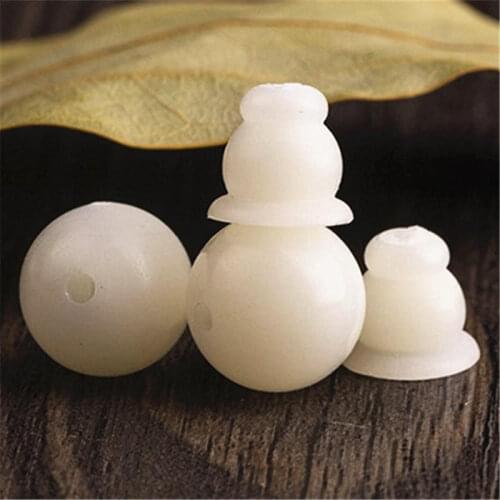 TSB0472 Natural White Bodhi Seeds Guru for Prayer Malas Talipot Bodhi Beads Multi Sizes