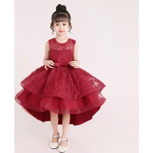 New Year clothes Lace Girls Dress Christmas Party Dress Girls Costume Kids Dresses For Girls Princess Dress Girls Wedding Gown