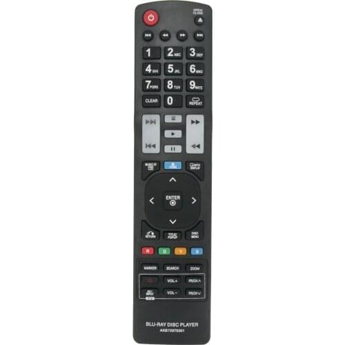 New Remote Control AKB72975301for LG Blu-Ray DVD BD370 BD550 BD561 BD561N BD570 BD572 BD572N BD580 BD590 BD592 BD592N BX580 BX5