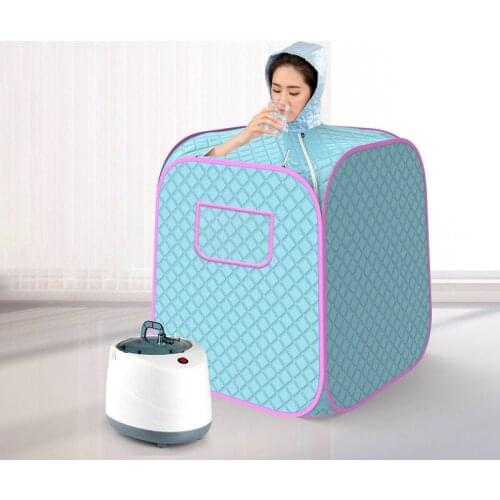 Portable Steam Sauna Home Sauna Generator Slimming Household Sauna Box Ease Insomnia Stainless Steel Pipe Support