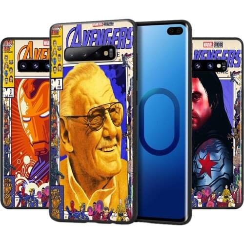 Marvel Avengers Retro poster For Samsung Galaxy S21 S20 FE Ultra Lite S10 5G S10E S9 S8 Plus Soft Silicone Phone Case
