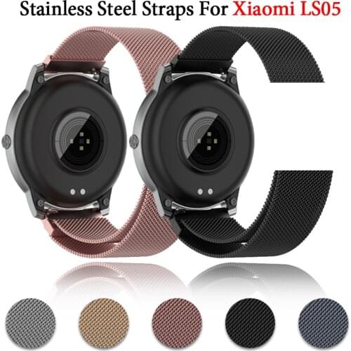2021 Magnetic Clasp Mesh Strap For Xiaomi Haylou Solar LS05 Accessories Milanese Loop Replacement Strap Bracelet For Xiaomi LS05