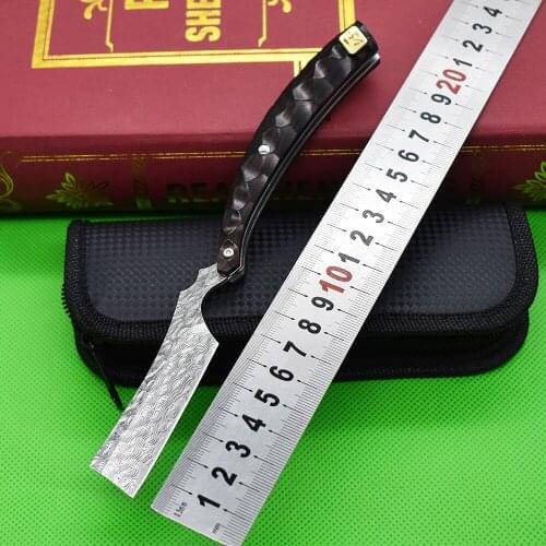 Damascus Steel Razor Folding Tool Sharp Utility Knife EDC Outdoor Self-Defense Cutter Camping Knives Mens And Womens Gifts