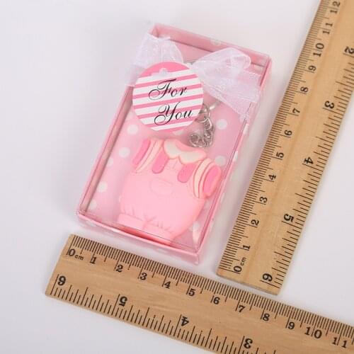 Special Little Baby boy party favors of Adorable Onesie Baby Key Chain decoration birthday shower gift lin2200