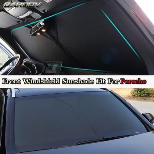 Car Special Front Windshield Sunshade Double Insulation Custom Made Fit For Porsche Cayenne Macan Panamera Cayman