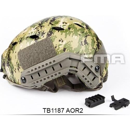 Fma Tactical helmet Adjustment Speed Jump military airsoft outdoor helmet Leme Set Side Rail For Airsoft Paintball Tb1187 AOR2