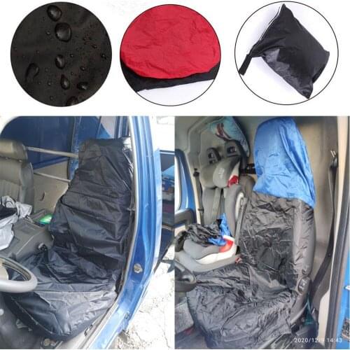 2pcs Universal Car Front Seat Covers Protectors Auto Seat Case Waterproof Dust-proof Non-Slip Interior Accessories
