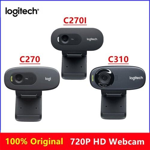 Logitech C270/C270i/C310 HD Webcam 720P Built-in Micphone USB2.0 Computer Camera For PC Chat Camera 100% Original