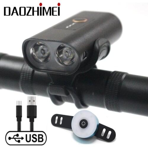 1800 lumen Rain proof Bicycle Light Aluminum USB Bike Lights LED headlight Headlamp Waterproof MTB bike accessories
