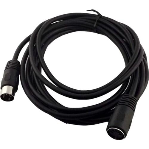 1x DIN MIDI 5 Pin Male to Female Audio Tape Recorder Amplifier Extension Connector Cable 0.5M/3M