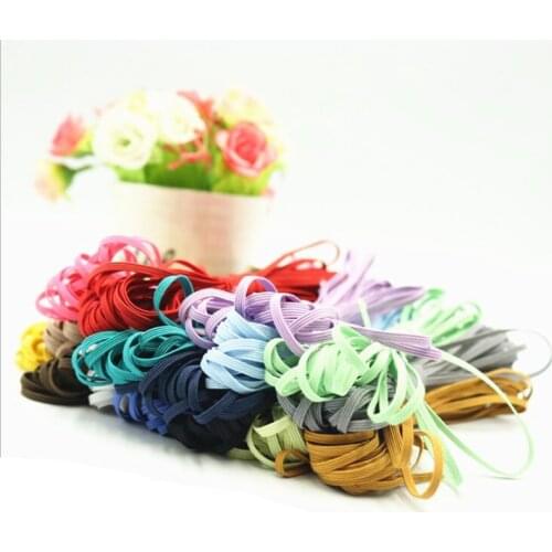 10Yards 3mm Color Elastic Band Rope Rubber Headband Ribbon Sewing Webbing Waist Shoelace DIY Clothing Accessories