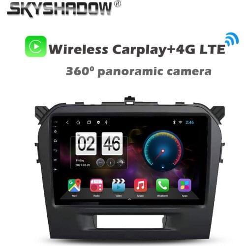360 Panoramic Camera Carplay 6GB+128GB Android 10.0 Car DVD Player GPS WIFI Bluetooth RDS Radio For Suzuki Vitara 2015-2018 2019