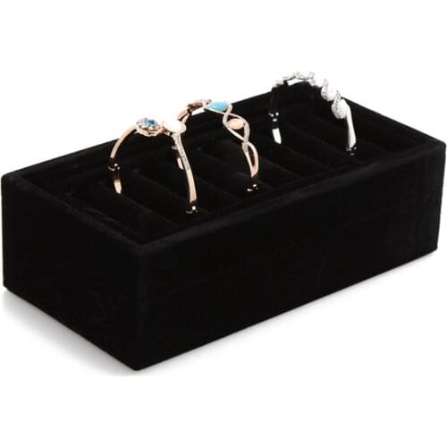 Velvet Jewelry Packaging & Display For Bangle Bracelet Display 3 Colors Jewelry Display Cases