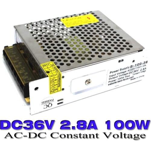 100W 36V 2.8A Switch Power Supply Switching Driver Adapter Voltage AC Transformer to dc for Led Strip Light Display 110V/220V