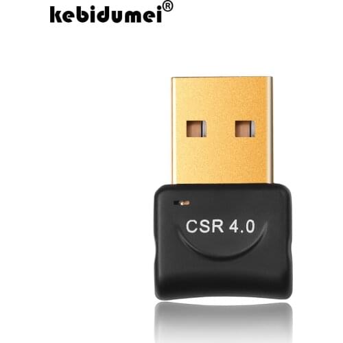 Kebidumei Dual Mode Bluetooth Dongle CSR Chips V4.0 Free Driver USB Wireless Adapter for Windows 7/8/10/Vista XP 2000