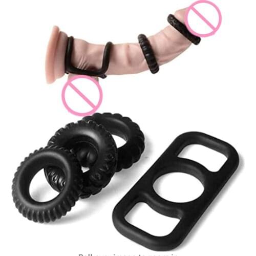 Strechy Delay Ejaculation Cock Ring Strap On Penis Ring Couple Erection Enhancing Orgasm for Male Adult Sex Toy