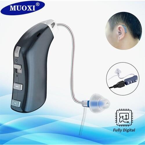 20 Channel Best Rechargeable Hearing Aid Mini Device Ear Amplifier Digital Hearing Aids BTE Elderly Ear Care Hearing Amplifier