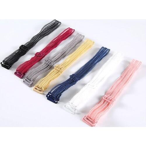 Adjustable Underwear Womens Bra Strap Set Accessories Elastic Shoulder Bra Strap for Bridal Wedding Party Invisible Intimates