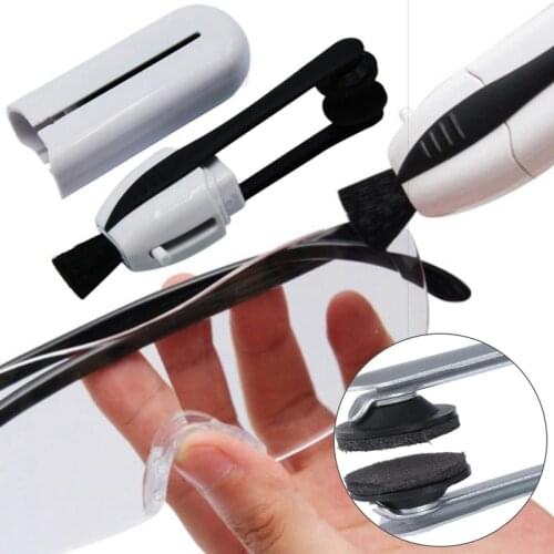 Portable Glasses Cleaner Eyeglass Eyewear Clean Brush Maintenance Vision Care Professional Sunglass Clean Glasses Tools
