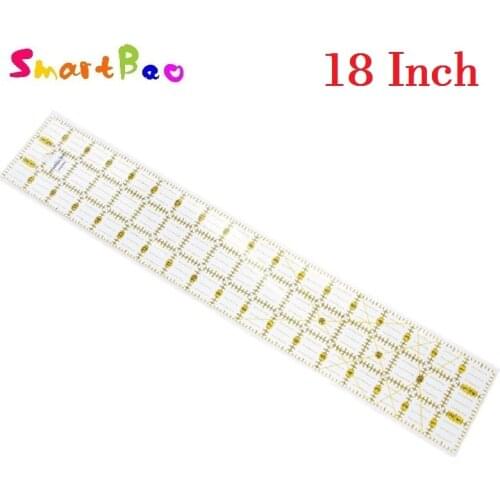 18"*3" Quilting Ruler Clear Acrylic Quilt Grid Ruler Patchwork Tailor DIY Cutting Sewing Ruler 3mm Thickness KPR1803