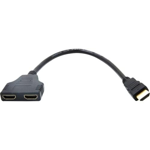 For Playstation TV Camera HDMI-Compatible Splitter One Input Two Output Cable Adapter HDMI-Compatible Converter