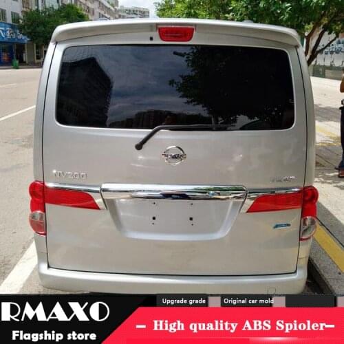 For NV200 Spoiler 2010-2015 Nissan NV200 QFK Spoiler ABS plastic Material Car Rear Wing Color Rear Spoiler