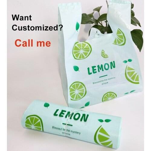 Vegetable Storage Bag Fruit Design Bread Pouch Wedding Gift Packing Bag Plastic Shopping Bag Can Be Customized Logo