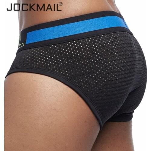 JOCKMAIL Brand Mesh Men Underwear Sexy Men Briefs Breathable Mens Slip Cueca Male Panties Underpants Gay Briefs men Shorts