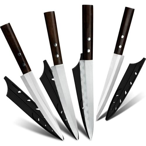 XYj Left Or Right Hand Stainless Steel 8 Inch Japanese Sashimi Knife Slicing Fish Filleting Tool Cooking Accessory with Cover