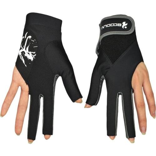 1 PCS BOODUN High Elastic Men Womens Billiard Gloves for Left Hand Lycra Microfiber Pool Glove Table Game Snooker Accessories