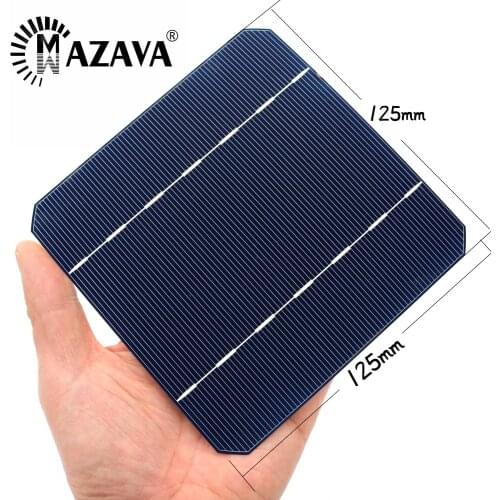 10 40 50 100 Pcs 2.8 W 125 x 125 Mono Solar Cells 5x5 Sunpower C60 Solar Pannel Grade A monocrystalline PV DIY Photovoltaic