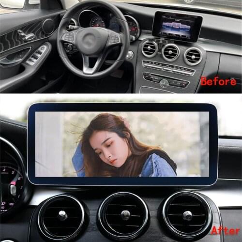 12.5Inc 4GB+64GB GPS Android 10 Car Multimedia Player For Mercedes Benz V W447 GLC X253 GLC200 C Class W205 C180 Android Car