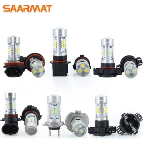 2* Canbus No Error Led H11 H8 HB3 9005 bulbs 9006 HB4 H7 P13W H10 H16(EU)(JP) Car Fog Lights lamp No Flash