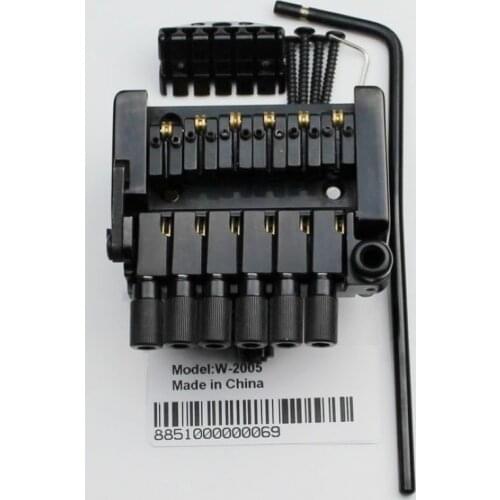 6 String Roller saddle Tremolo Bridge Tailpiece for Headless Guitar Replacement